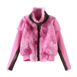 SUSUSHAN 22AW PINK FUR JACKET